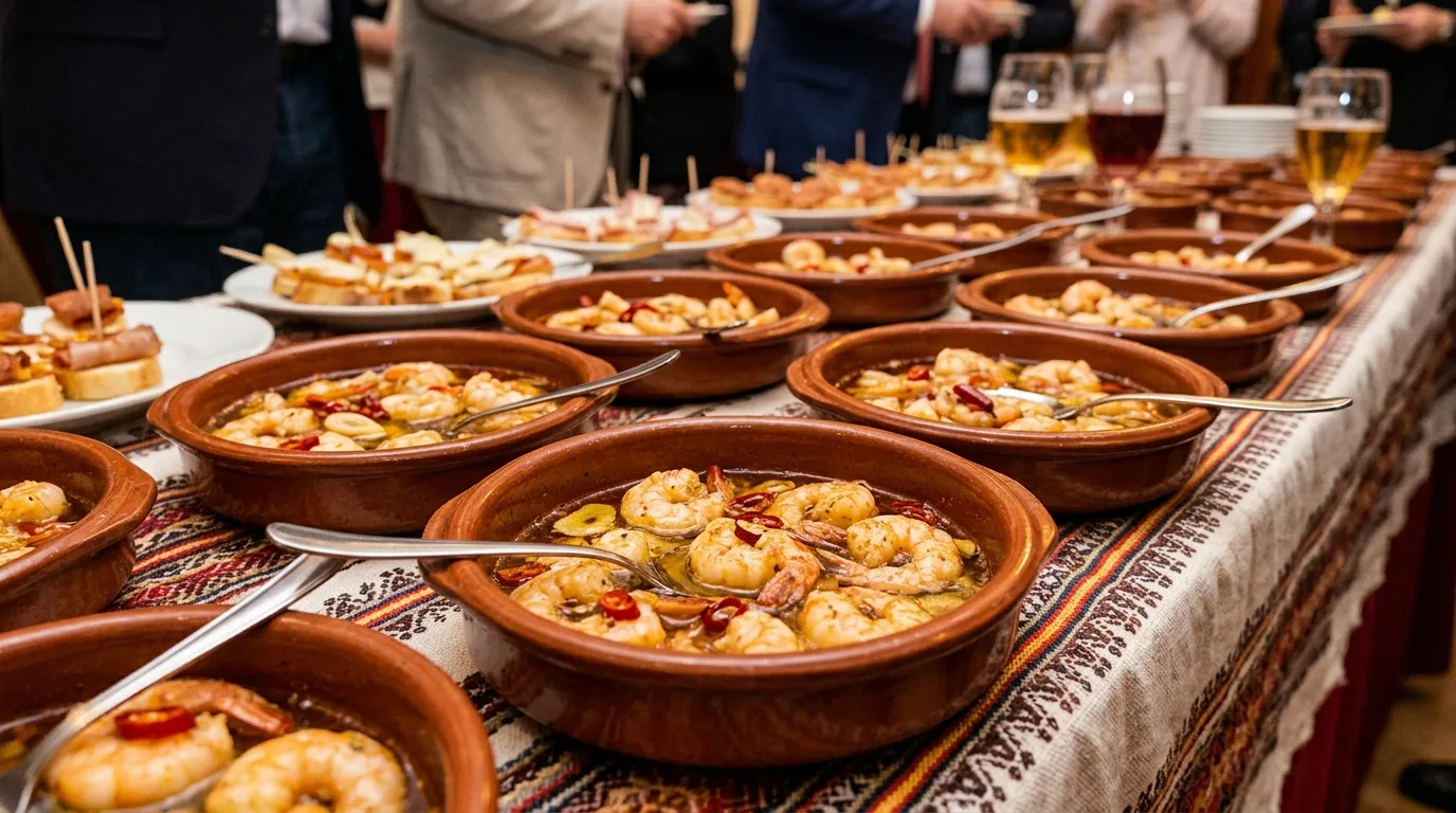Gambas al pil pil  — plato de nuestra carta de catering