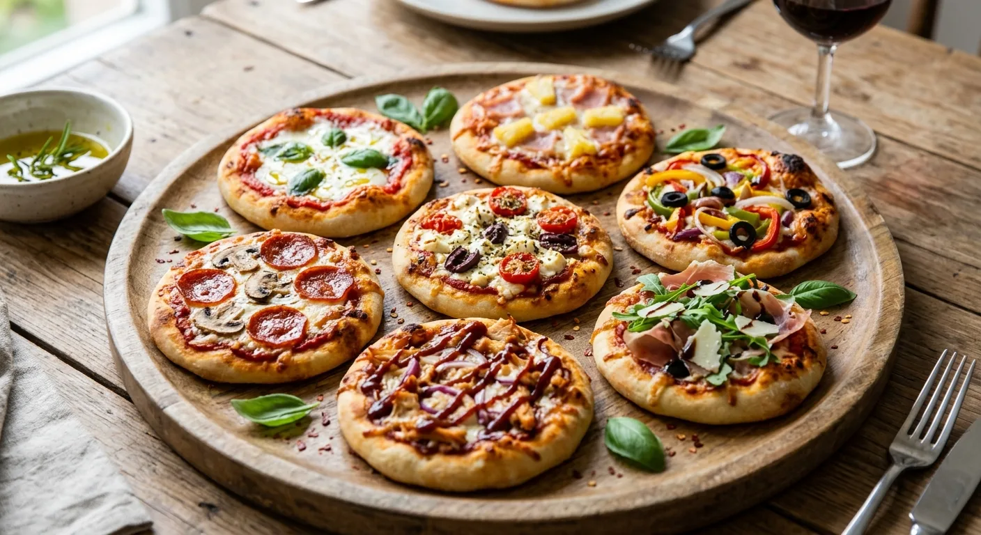 Mini Pizzas Surtidas — plato de nuestra carta de catering