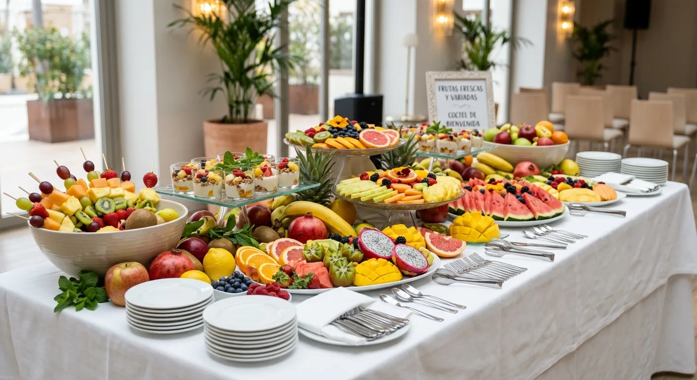 Mesa temática de Frutas variadas — plato de nuestra carta de catering