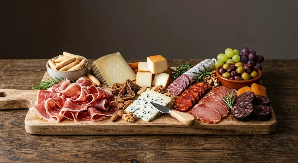 Tabla de Jamón y Queso y Embutidos — plato de nuestra carta de catering
