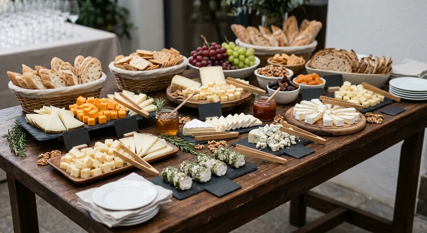 Mesa Temática de Quesos Variados — plato de nuestra carta de catering
