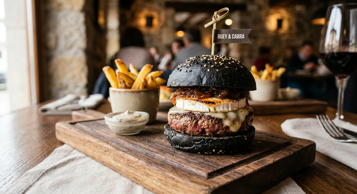 Mini Burger de Buey & Rulo de Cabra  — plato de nuestra carta de catering