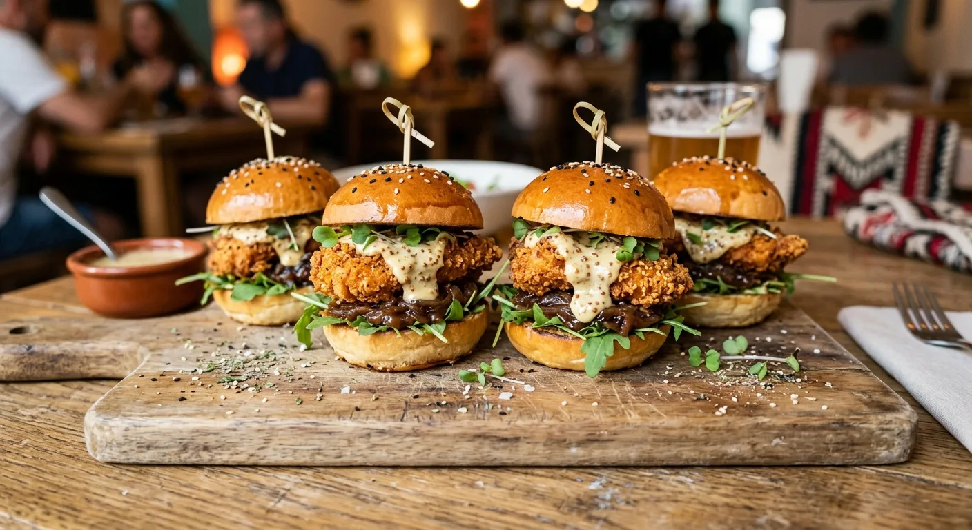 Mini Burger Crispy Kentucky — plato de nuestra carta de catering