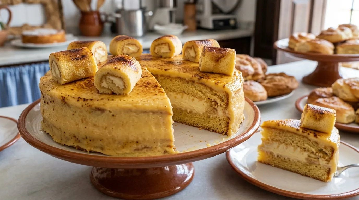 Tarta de piononos — plato de nuestra carta de catering