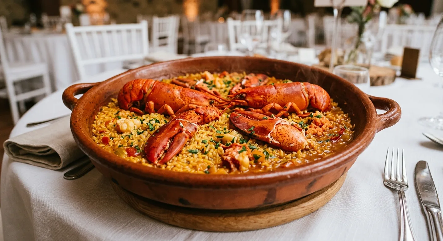 Arroz de Bogavante — plato de nuestra carta de catering